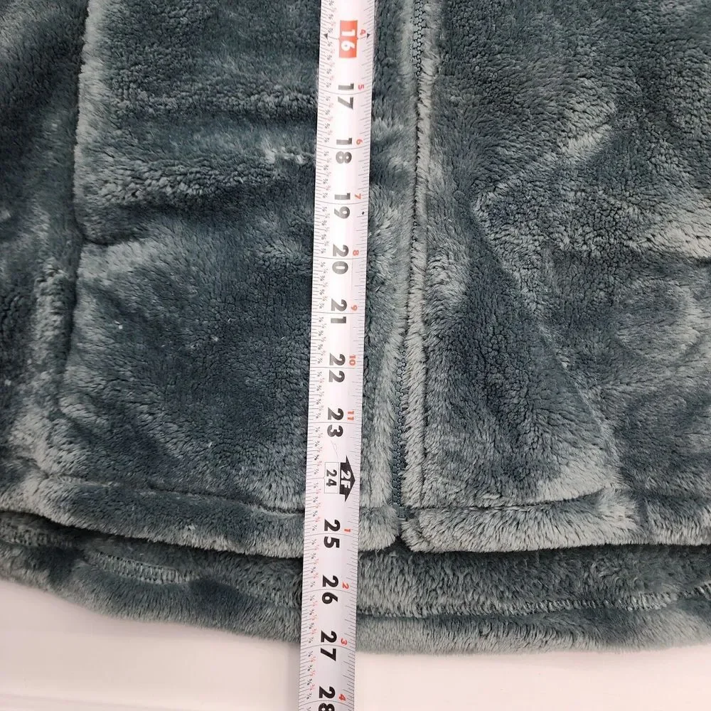 32 DEGREES HEAT Luxe Faux‎ Fur Fuzzy Fleece Cozy Zip Up Jacket  Size L